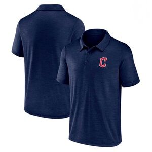 Men’s Cleveland Guardians Navy Blue Polo with Embroidered Logo